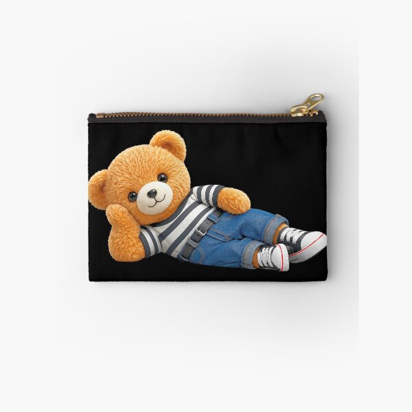 Item preview, Lazy Teddy Bear Relaxing Pose  on Black Shapes Mania designed and sold by Shapes-Mania.