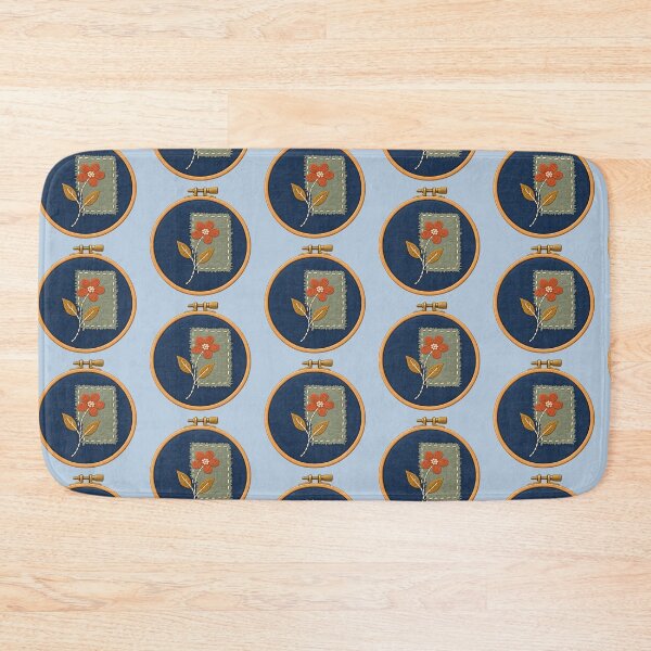 Item preview, Floral Repair Patch in a Wooden Hoop designed and sold by Triple-NTH.