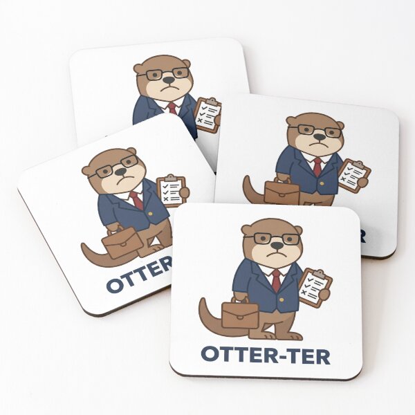 Item preview, Otter-Ter Funny Auditor CPA Pun Cute Internal Audit Otter Accountant Humor designed and sold by raedattia.