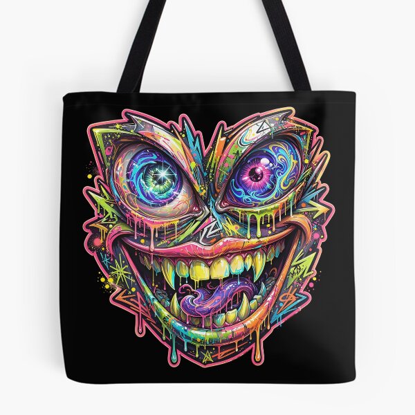 Item preview, Acid Smile Eyes – Neon Psychedelic Rave Icon designed and sold by RH Design Lab.