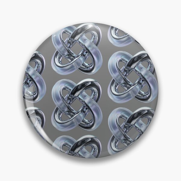 Item preview, 3D Liquid Chrome & Glass Fluid Knot designed and sold by Agnisherl.