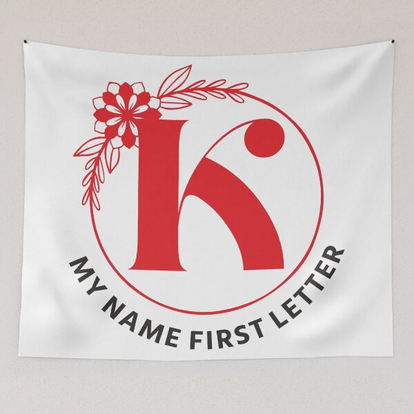 Item preview, My Name First Letter - Personalized Name Initial Letter Typography | Custom First Alphabet Name Art | Monogram Initial Design designed and sold by 440CREATIVES.