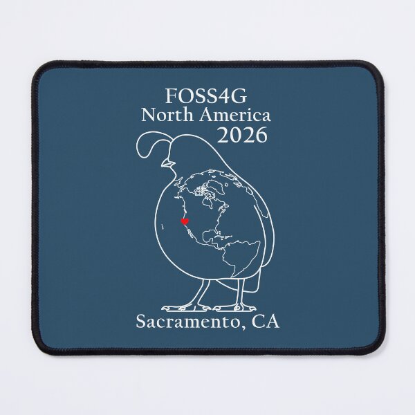 Item preview, FOSS4G NA Quail Earth White designed and sold by FOSS4GNA.