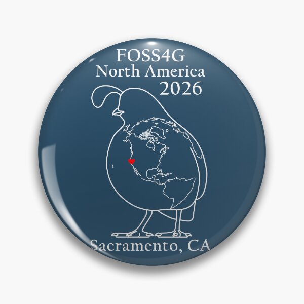 Item preview, FOSS4G NA Quail Earth White designed and sold by FOSS4GNA.