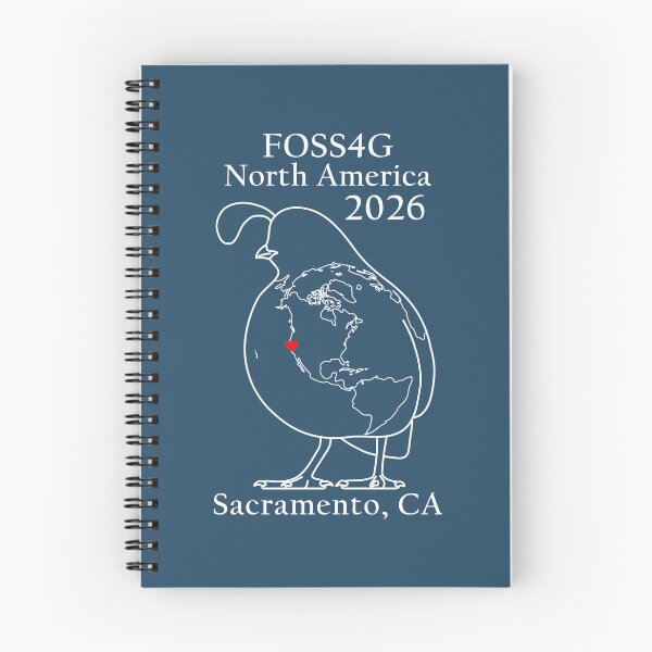 Item preview, FOSS4G NA Quail Earth White designed and sold by FOSS4GNA.