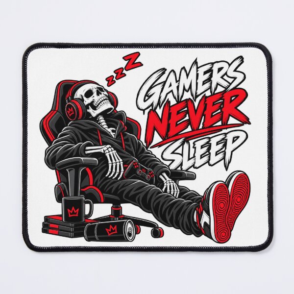 Item preview, Gamers Never Sleep – Funny Gamer Problems designed and sold by Cyber Warrior.