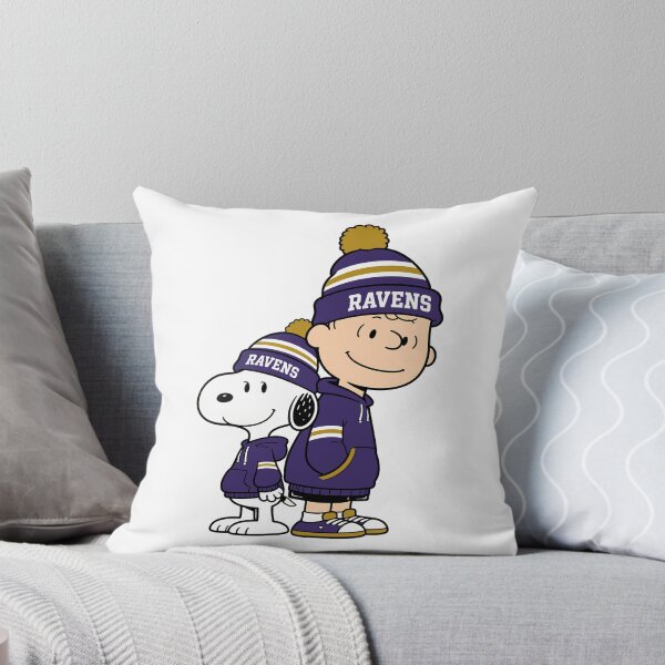 Item preview, Charlie Brown & Snoopy Baltimore Ravens Football Retro F149 designed and sold by GLUVY-THEME.