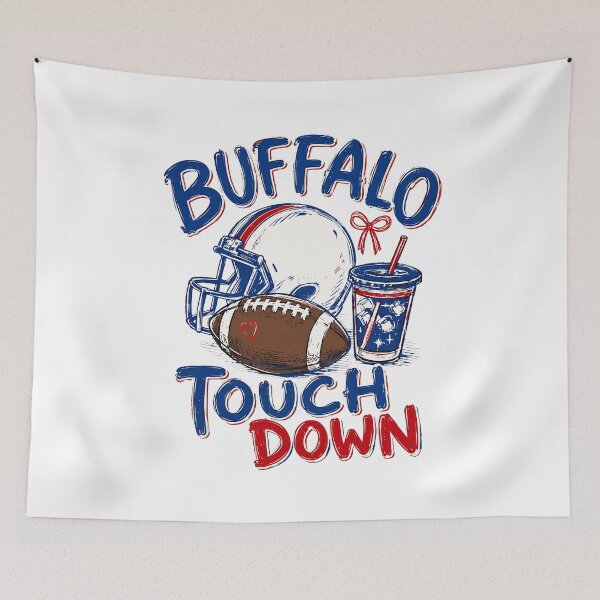 Item preview, Touch Down Buffalo Football Fan designed and sold by BennMataka.