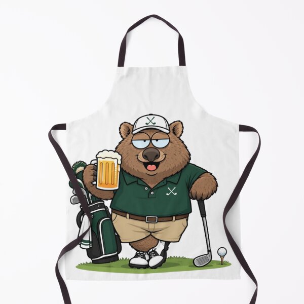 Item preview,  Aussie Golf Wombat designed and sold by BRETT'S ART STUDIO.