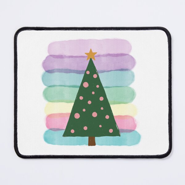 Item preview, Rainbow Watercolor Christmas Tree  designed and sold by dudelinart.