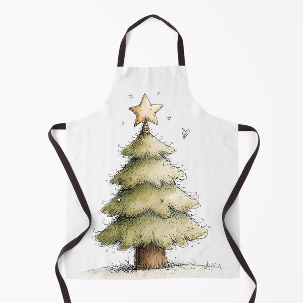 Item preview, Vintage Christmas Tree with Golden Star designed and sold by Connys Colorful World.