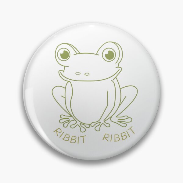 Item preview, Funny Retro Frog "Ribbit".Minimalist Line Art designed and sold by AnnaDesertArt.
