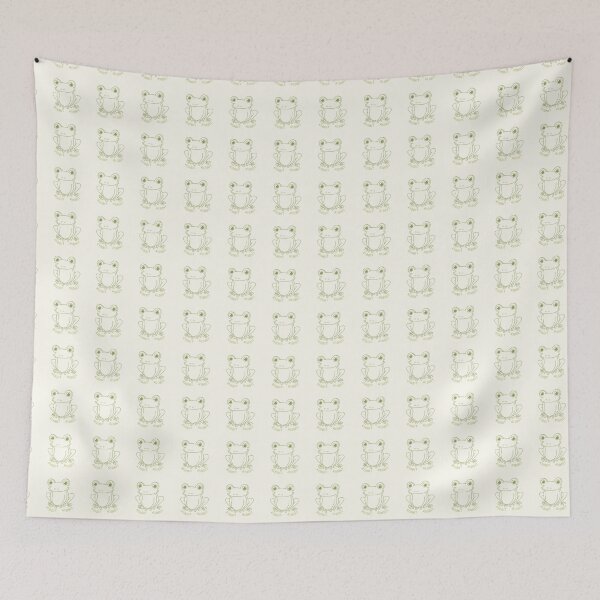 Item preview, Funny Retro Frog "Ribbit".Minimalist Line Art designed and sold by AnnaDesertArt.