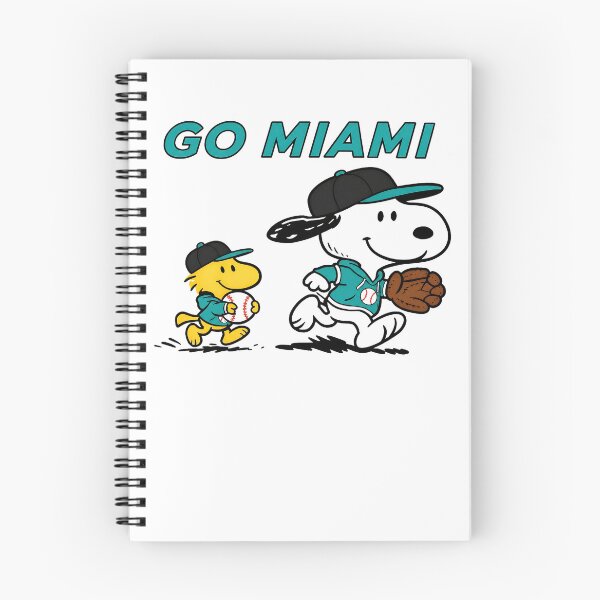 Item preview, Snoopy Woodstock GO MIAMI Dolphins Baseball  designed and sold by fizzstocmathepa.