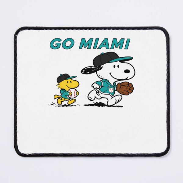 Item preview, Snoopy Woodstock GO MIAMI Dolphins Baseball  designed and sold by fizzstocmathepa.
