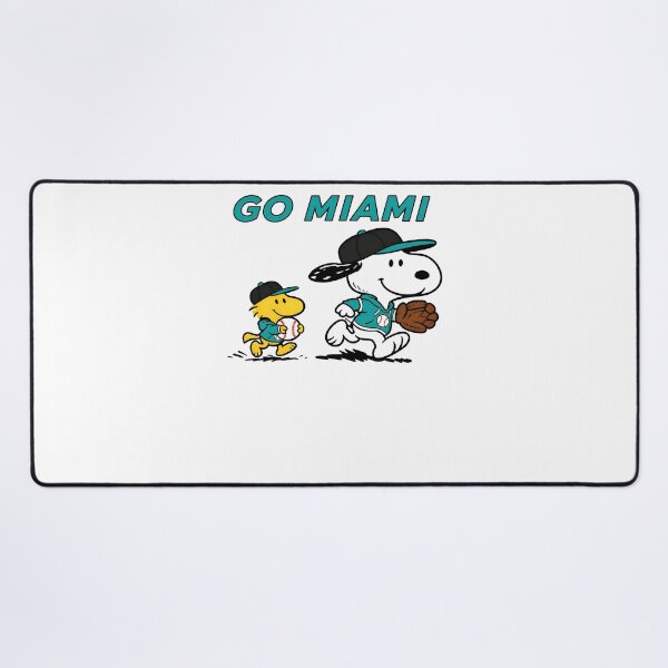 Item preview, Snoopy Woodstock GO MIAMI Dolphins Baseball  designed and sold by fizzstocmathepa.