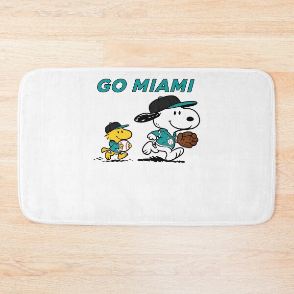 Item preview, Snoopy Woodstock GO MIAMI Dolphins Baseball  designed and sold by fizzstocmathepa.