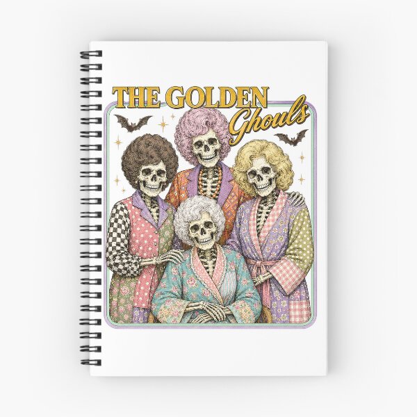 Item preview, Spooky Skeleton Squad | Four Robed Skeletons with Bats Halloween Design designed and sold by Uniquememorable.