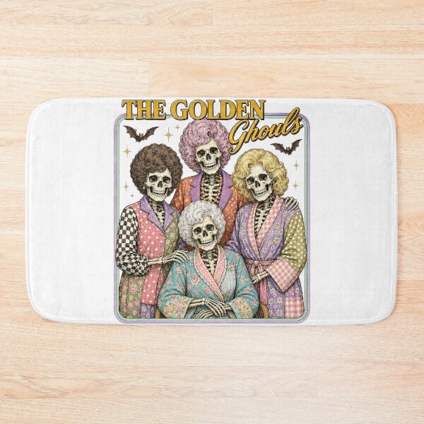 Item preview, Spooky Skeleton Squad | Four Robed Skeletons with Bats Halloween Design designed and sold by Uniquememorable.