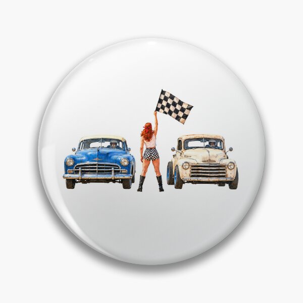 Item preview, Vintage Beach Racers and Checkered Flag designed and sold by Russell Thorne.