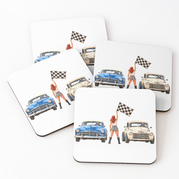 Item preview, Vintage Beach Racers and Checkered Flag designed and sold by Russell Thorne.