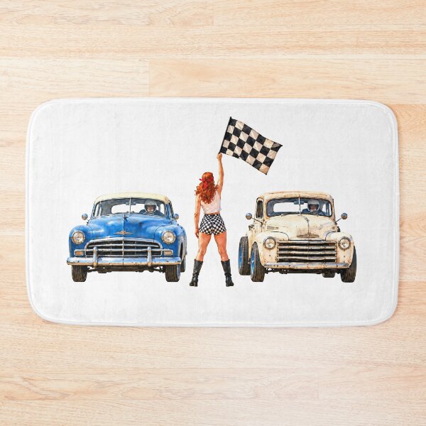 Item preview, Vintage Beach Racers and Checkered Flag designed and sold by Russell Thorne.