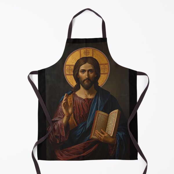 Item preview, Christ Pantocrator Byzantine Gold Leaf Sacred Fine Art designed and sold by VintageManiac.