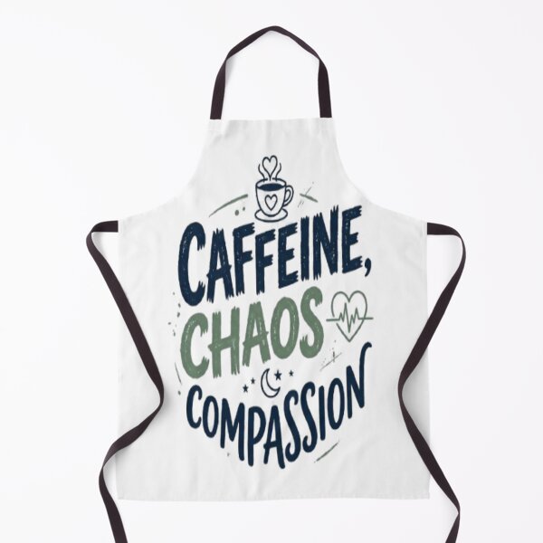 Item preview, Caffeine Chaos Compassion Nurse T-Shirt – Funny Night Shift Nurse Gift designed and sold by ArtsyElegance4U ⭐⭐⭐⭐⭐.