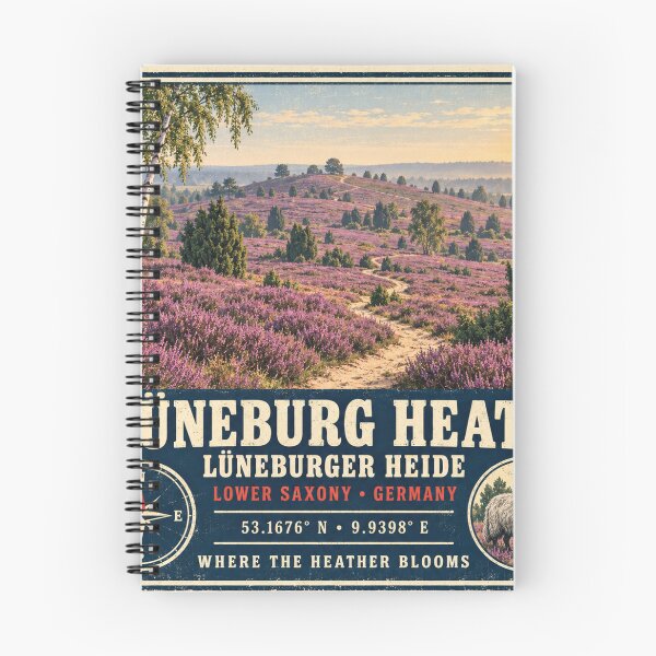 Item preview, Lüneburg Heath – Vintage German Landscape designed and sold by naturalsurvival.