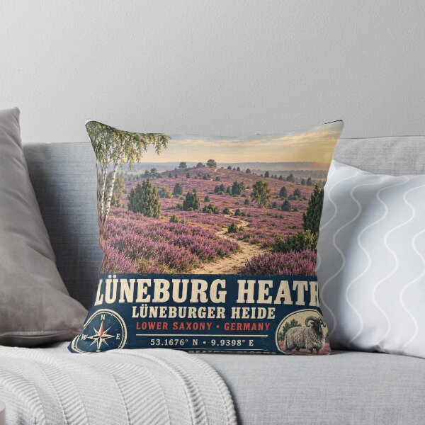 Item preview, Lüneburg Heath – Vintage German Landscape designed and sold by naturalsurvival.