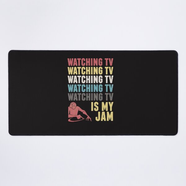 Item preview, Watching TV Is My Jam Retro DJ Vinyl Record Player  designed and sold by FlorenceRose12.