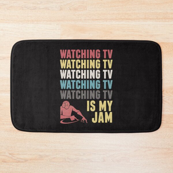 Item preview, Watching TV Is My Jam Retro DJ Vinyl Record Player  designed and sold by FlorenceRose12.