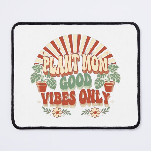Item preview, Plant Mom Good Vibes Only Retro 70s Houseplant designed and sold by Vibe-Vary.