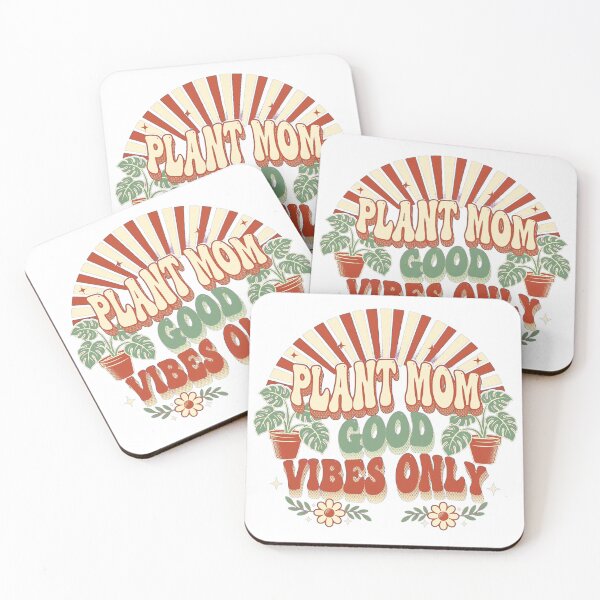 Item preview, Plant Mom Good Vibes Only Retro 70s Houseplant designed and sold by Vibe-Vary.