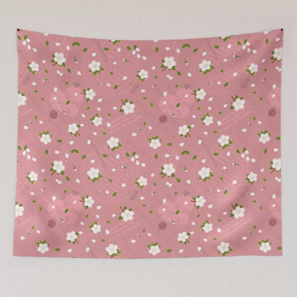 Item preview, Apple blossom, pattern, pink designed and sold by PoppyPurple.