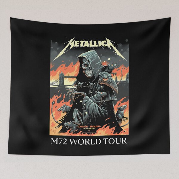 Item preview, Metallica M72 World Tour Grim Reaper  designed and sold by ZEEONLINEMARKET.