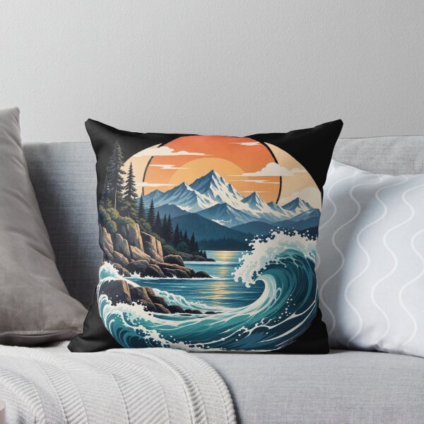 Item preview, Mountain Wave Sunset designed and sold by Punch-E415.