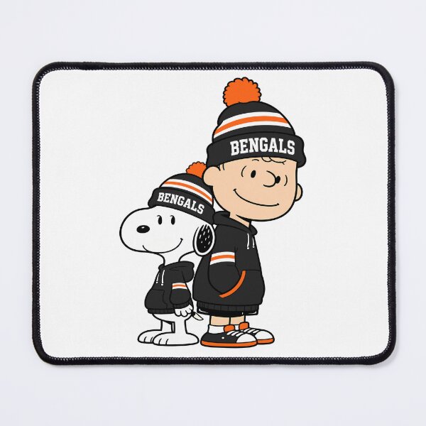 Item preview, Charlie Brown & Snoopy Cincinnati Bengals Football Retro F152 designed and sold by GLUVY-THEME.