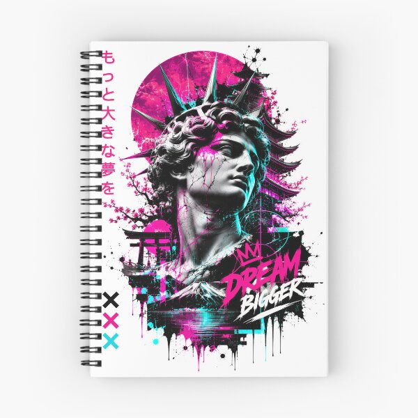 Item preview, Dream Bigger Neo-Tokyo Renaissance: A Symphony of Statues and Sakura designed and sold by KLERIKSTORE.