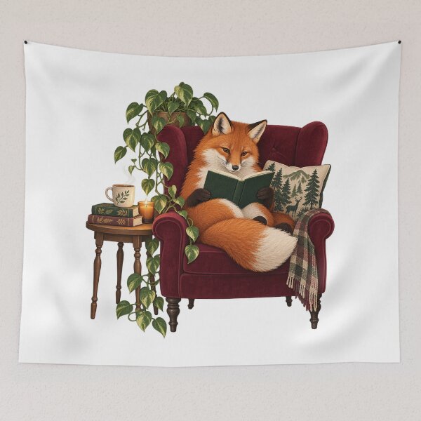 Item preview, Fox Reading by Cozy Candlelight designed and sold by Fernova.