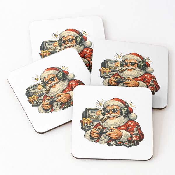 Item preview, Funny Retro Gamer Santa Claus 1950s Christmas Art Gift designed and sold by Artycom.