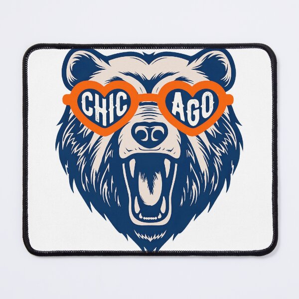 Item preview, Chicago Style Heart Glasses Bear Art designed and sold by TurnnerCallagh.