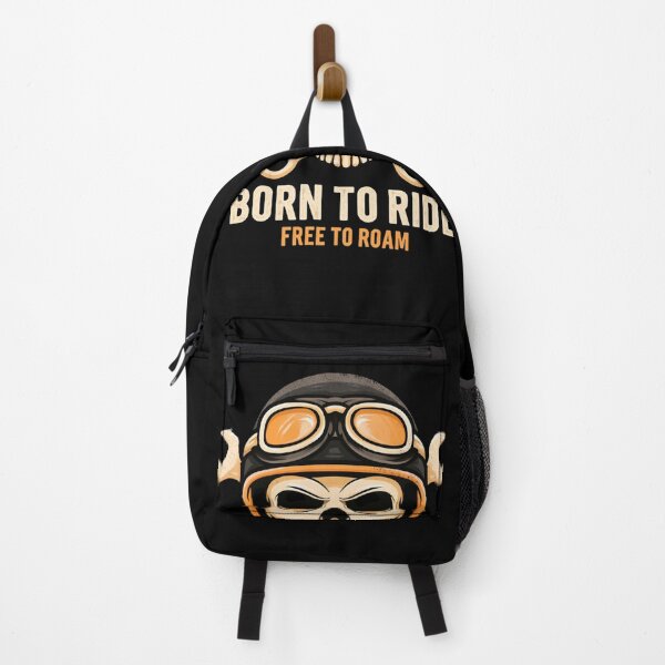 Item preview, Born to Ride Skull With Helmet and Wrenches Motorcycle Biker Emblem, Free to Roam designed and sold by KanDa-Shop.