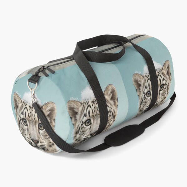 Item preview, Baby Snow Leopard Bubble Bath Cute Nursery Bathroom Art designed and sold by LazyOwlStore.