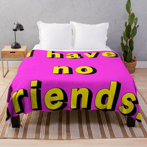 Item preview, I Have No Friends 20 Pink Yellow Mood Lonely Vibe designed and sold by Doctor Schtrudel.