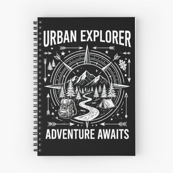 Item preview, Urban Explorer Adventure Awaits Camping Hiking Mountain Nature Design designed and sold by KreatoLab.