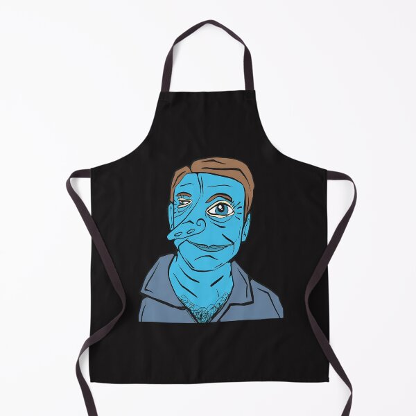 Item preview, Blue Faced Quirky Man Portrait  designed and sold by FlorenceRose12.