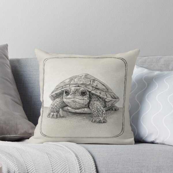Item preview, Detailed Turtle Pencil Drawing designed and sold by kolonjArt.