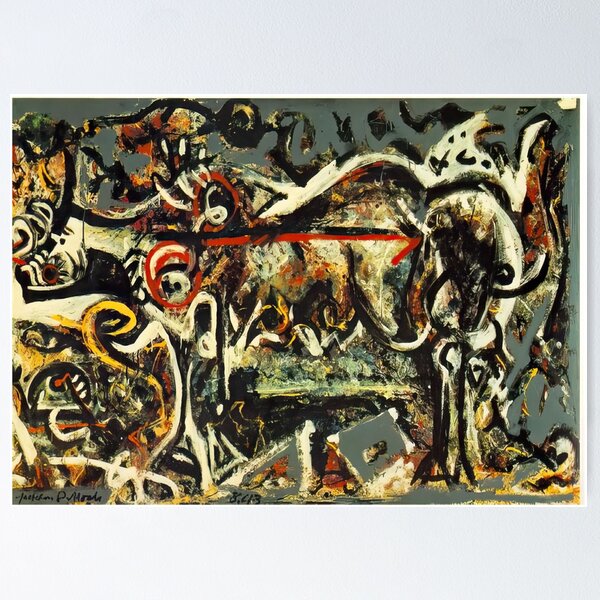 Item preview, jackson pollock artwork designed and sold by namikikkik.