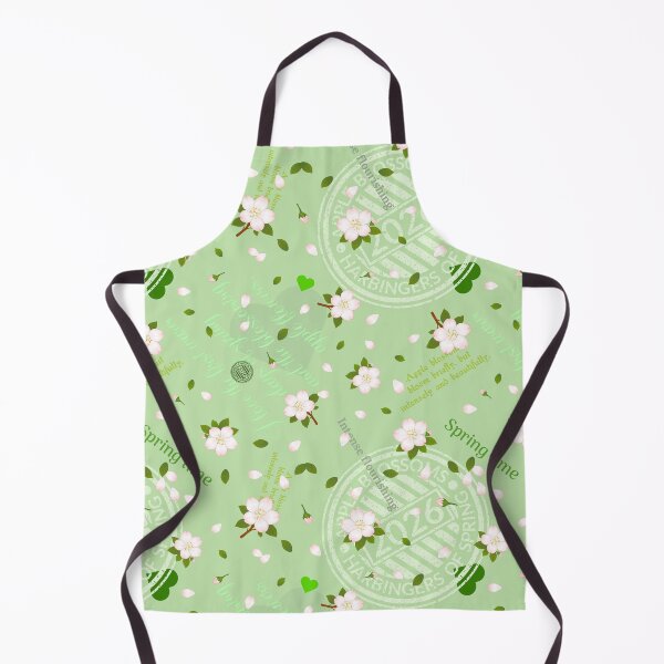 Item preview, Apple blossom, pattern, green designed and sold by PoppyPurple.